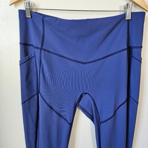 Lululemon All The Right Places Pant II Workout Leggings Emperor Blue Size 14 28" - Picture 3 of 8